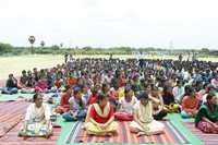Gouthami Youth Yoga in GITAM college in Hyderabad